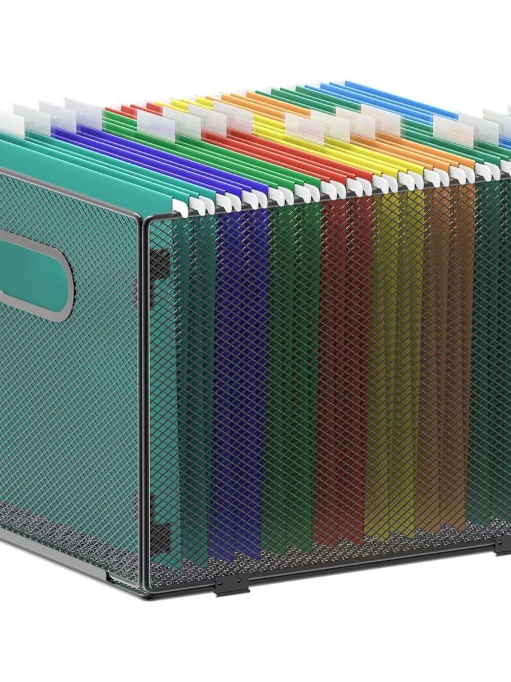 Hanging File Organizer, Mesh File Folder Organizer File Crate File Cabinet Inser